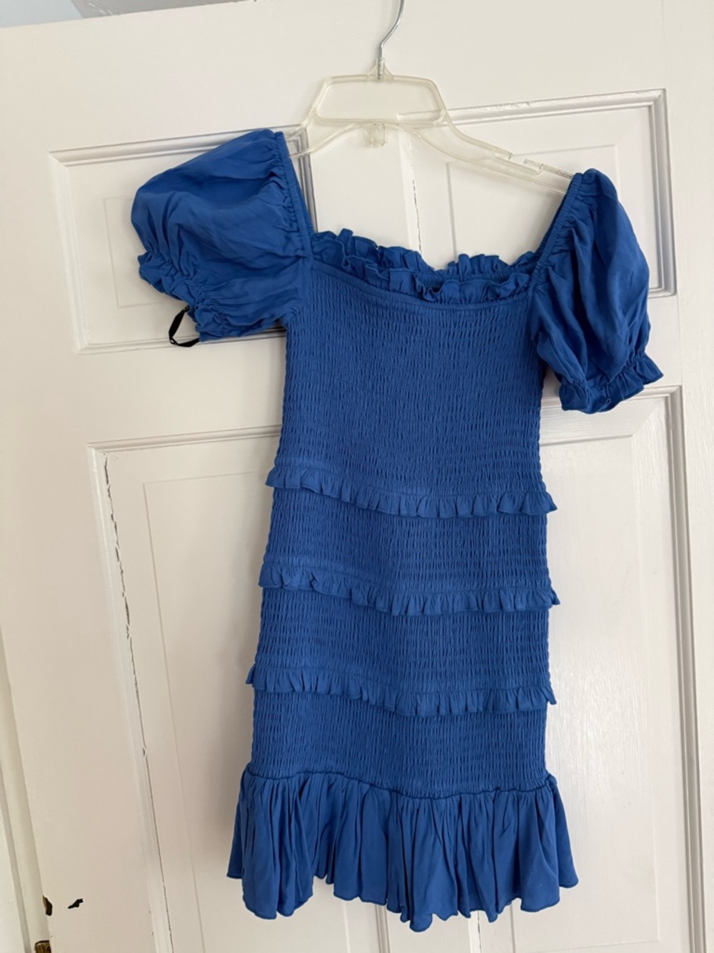 Katie J NYC Blue Smocked Kids Shorts